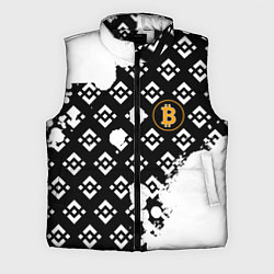 Мужской жилет Bitcoin pattern binance