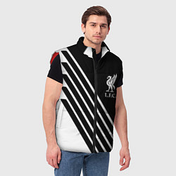 Мужской жилет Liverpool sport fc geometry, цвет: 3D-красный — фото 2