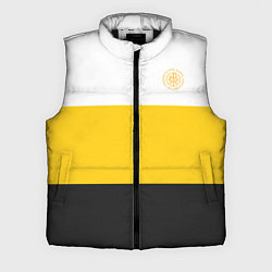 Мужской жилет За веру царя и святую триединую Русь КЦК желтый, цвет: 3D-черный