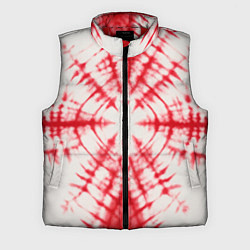 Мужской жилет Тай-дай бело-красный, цвет: 3D-красный