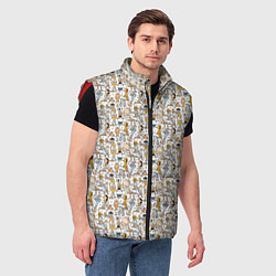 Мужской жилет Человечки и монстры, цвет: 3D-красный — фото 2