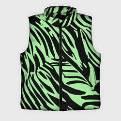 Мужской жилет Чёрно-зелёный полосками
