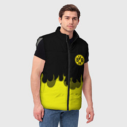 Мужской жилет Borussia fire fc, цвет: 3D-светло-серый — фото 2