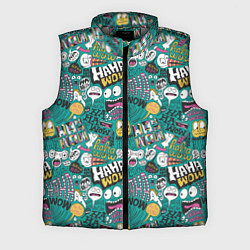 Мужской жилет Ха-ха ничего себе - паттерн с рожицами