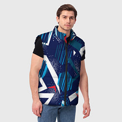 Мужской жилет Абстрактный фон с пятнистым узором, цвет: 3D-черный — фото 2