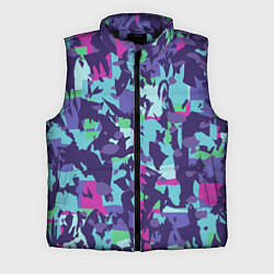 Мужской жилет Абстрактный фон со спортивным узором, цвет: 3D-черный