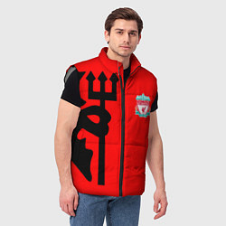 Мужской жилет Liverpool fc sport steel, цвет: 3D-светло-серый — фото 2