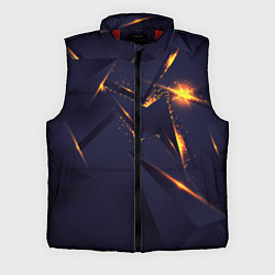 Мужской жилет Золотые неоновые плиты, цвет: 3D-красный