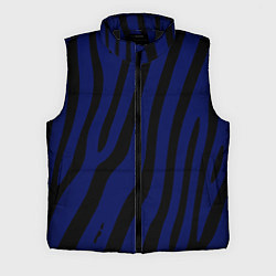 Мужской жилет Тёмный чёрно-синий с полосами