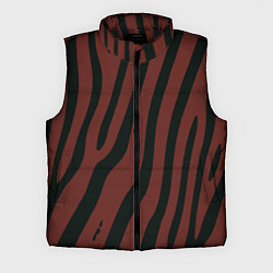 Мужской жилет Бордовый с чёрными полосами