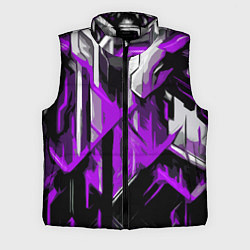 Мужской жилет White and purple abstraction on a black background