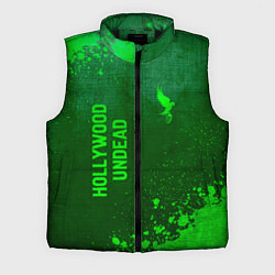 Мужской жилет Hollywood Undead - green gradient вертикально, цвет: 3D-черный