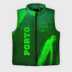 Мужской жилет Porto - green gradient вертикально