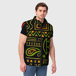 Мужской жилет Abstract ethnic theme, цвет: 3D-красный — фото 2