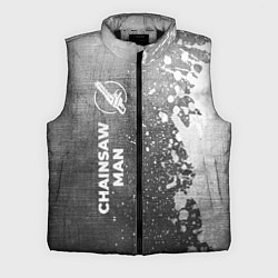 Мужской жилет Chainsaw Man - grey gradient по-вертикали, цвет: 3D-черный