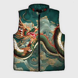 Мужской жилет Японский дракон контрасты