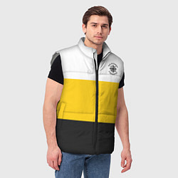 Мужской жилет Мы русские с нами Бог НИКА 2 черная патриоты, цвет: 3D-светло-серый — фото 2