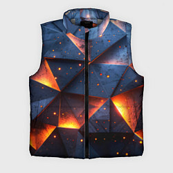 Мужской жилет Геометрический рендер с эффектом свечения, цвет: 3D-светло-серый