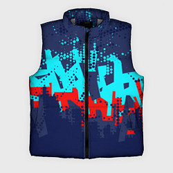 Мужской жилет Красно-синяя абстракция