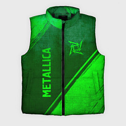 Мужской жилет Metallica - green gradient вертикально, цвет: 3D-черный