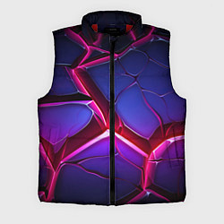 Мужской жилет Темные синие плиты и фиолетовый свет