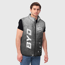 Мужской жилет BYD - grey gradient вертикально, цвет: 3D-черный — фото 2