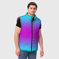 Мужской жилет Градиент неоновые цвета, цвет: 3D-красный — фото 2