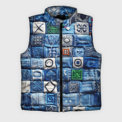 Мужской жилет Геймерский пиксельный пэчворк
