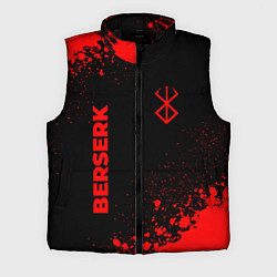 Мужской жилет Berserk - red gradient вертикально, цвет: 3D-черный