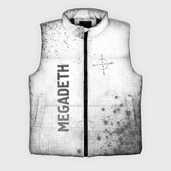 Мужской жилет Megadeth - white gradient вертикально