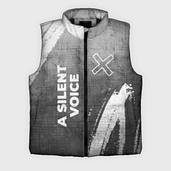 Мужской жилет A Silent Voice - grey gradient вертикально