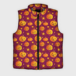 Мужской жилет Веселые тыквы на Хэллоуин