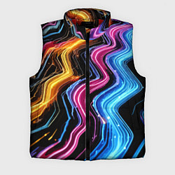 Мужской жилет Неоновые полосы - нейроарт