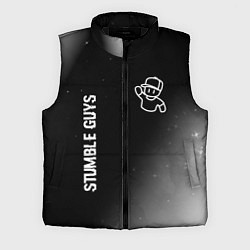 Мужской жилет Stumble Guys glitch на темном фоне вертикально