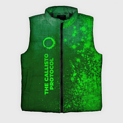 Мужской жилет The Callisto Protocol - green gradient по-вертикал, цвет: 3D-черный