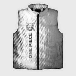 Мужской жилет One Piece - white gradient по-вертикали, цвет: 3D-черный