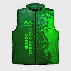 Мужской жилет Bungo Stray Dogs - green gradient по-вертикали, цвет: 3D-черный