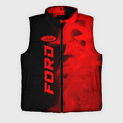 Мужской жилет Ford - red gradient по-вертикали, цвет: 3D-черный