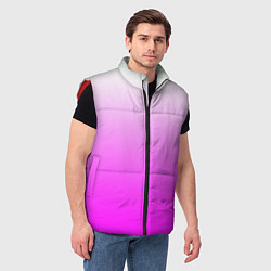 Мужской жилет Gradient color pink, цвет: 3D-красный — фото 2