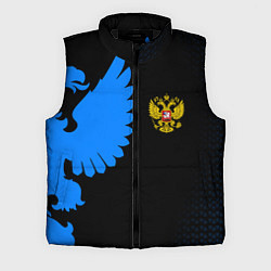 Мужской жилет Герб РФ синий