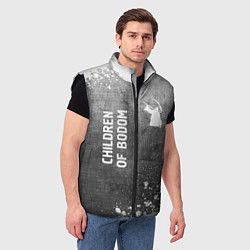 Мужской жилет Children of Bodom - grey gradient вертикально, цвет: 3D-черный — фото 2
