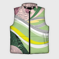 Мужской жилет Салатовая абстракция