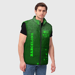 Мужской жилет Barcelona - green gradient вертикально, цвет: 3D-черный — фото 2
