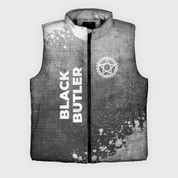 Мужской жилет Black Butler - grey gradient вертикально