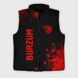 Мужской жилет Burzum - red gradient вертикально