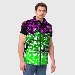 Мужской жилет Fortnite краски кислота, цвет: 3D-красный — фото 2