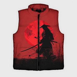 Мужской жилет Самурай на закате, цвет: 3D-черный