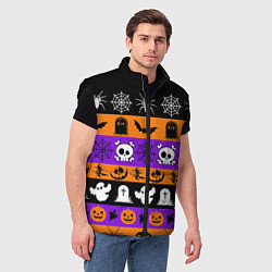Мужской жилет Монстры на хэллоуин, цвет: 3D-черный — фото 2