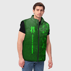 Мужской жилет Hunter x Hunter - green gradient по-вертикали, цвет: 3D-черный — фото 2