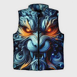 Мужской жилет Морда свирепого льва - ирезуми